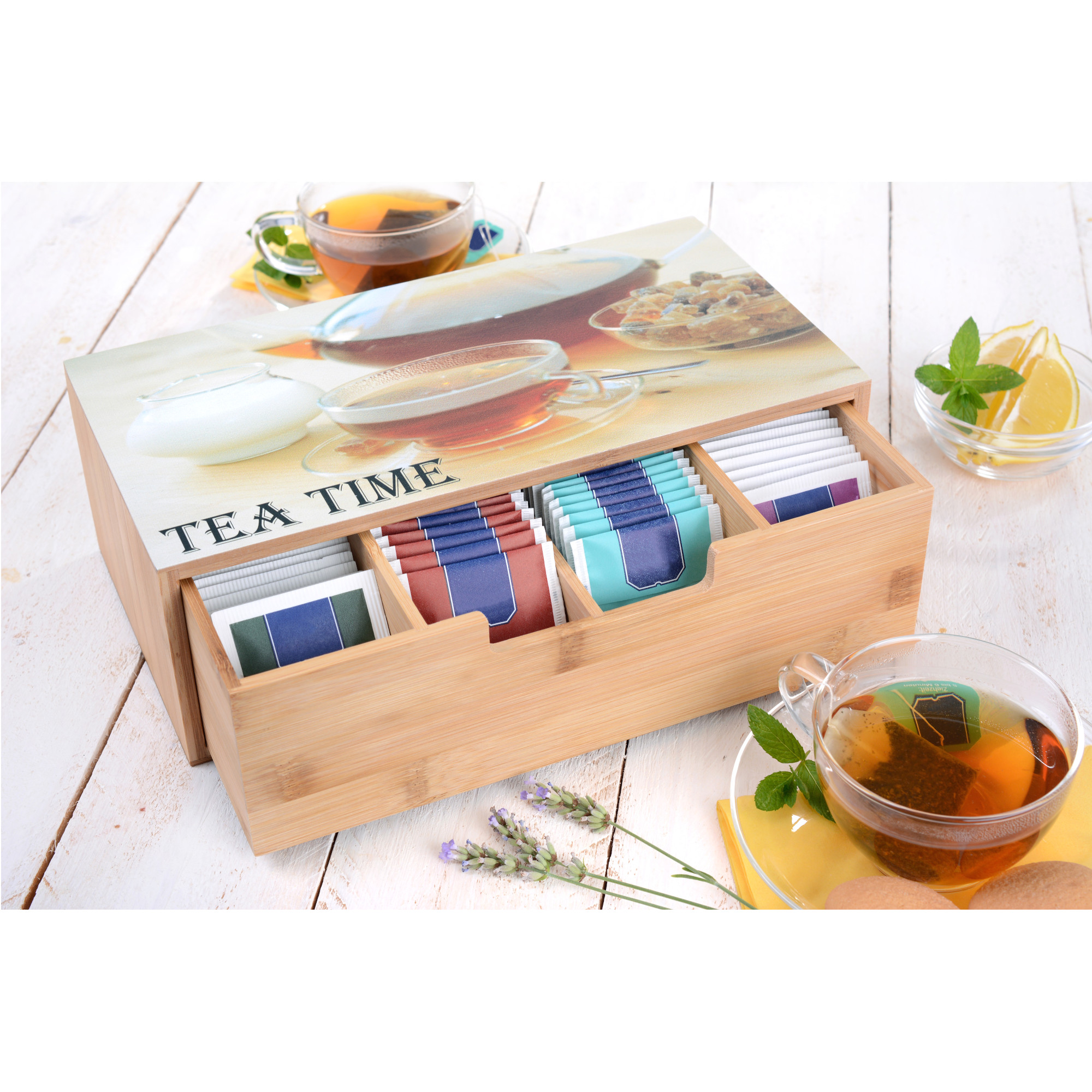 Tee-Box mit Schublade