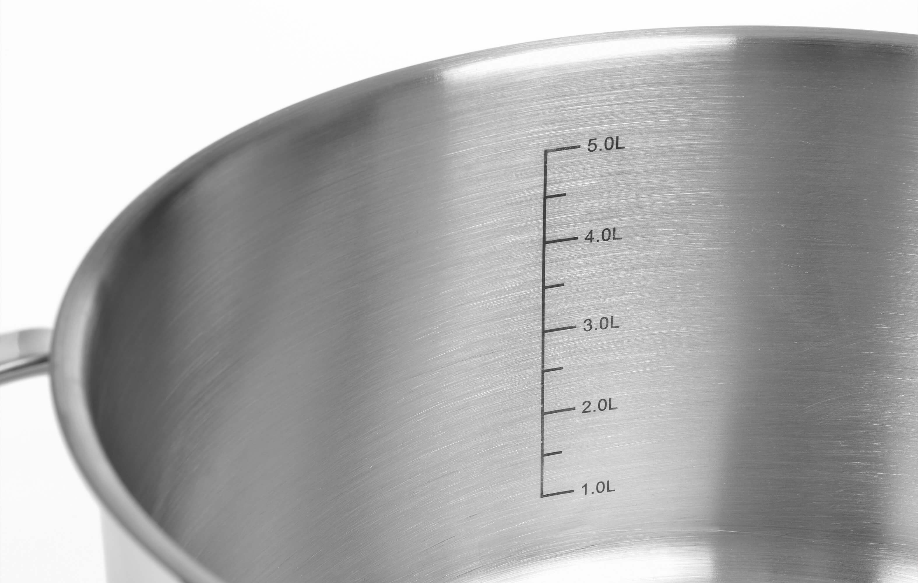 Kochtopf 24 cm, mit 5 Liter-Skala, Serie PRO-LINE