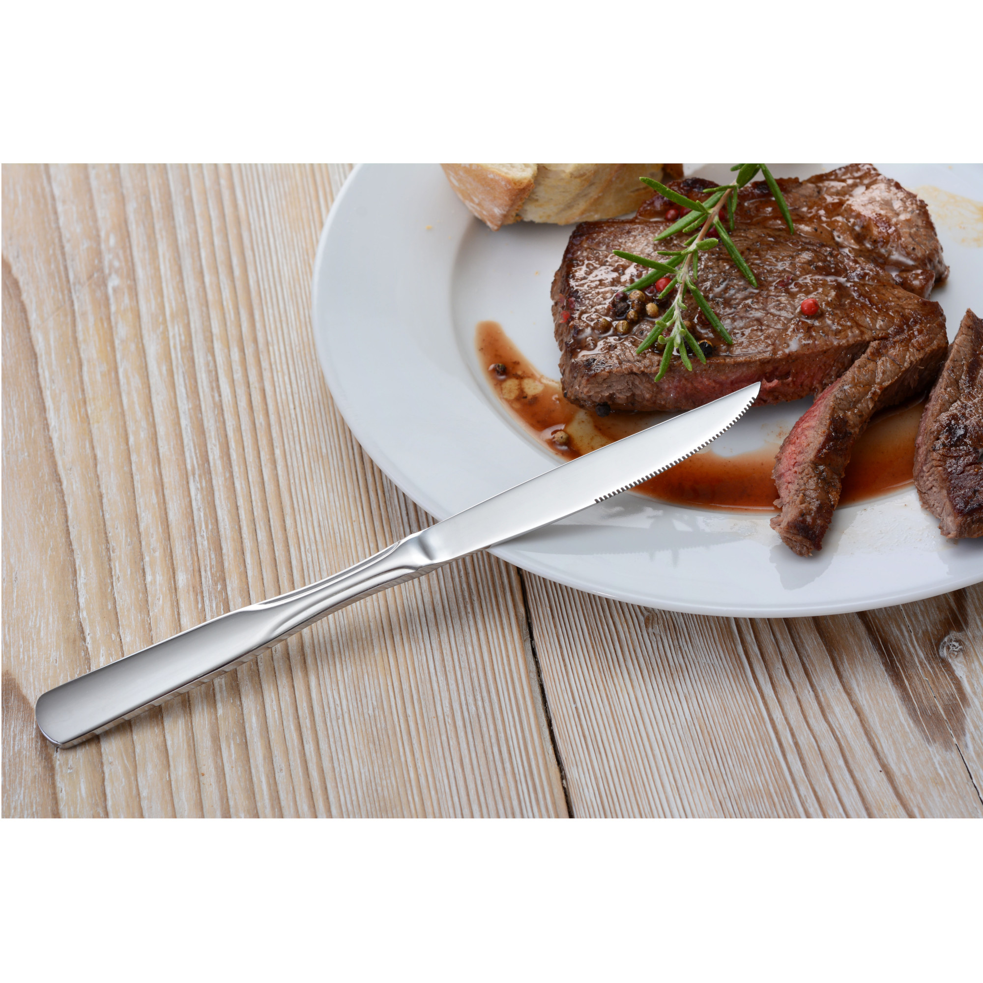 Steakmesser 6 Stück, Edelstahl, Serie Spaten