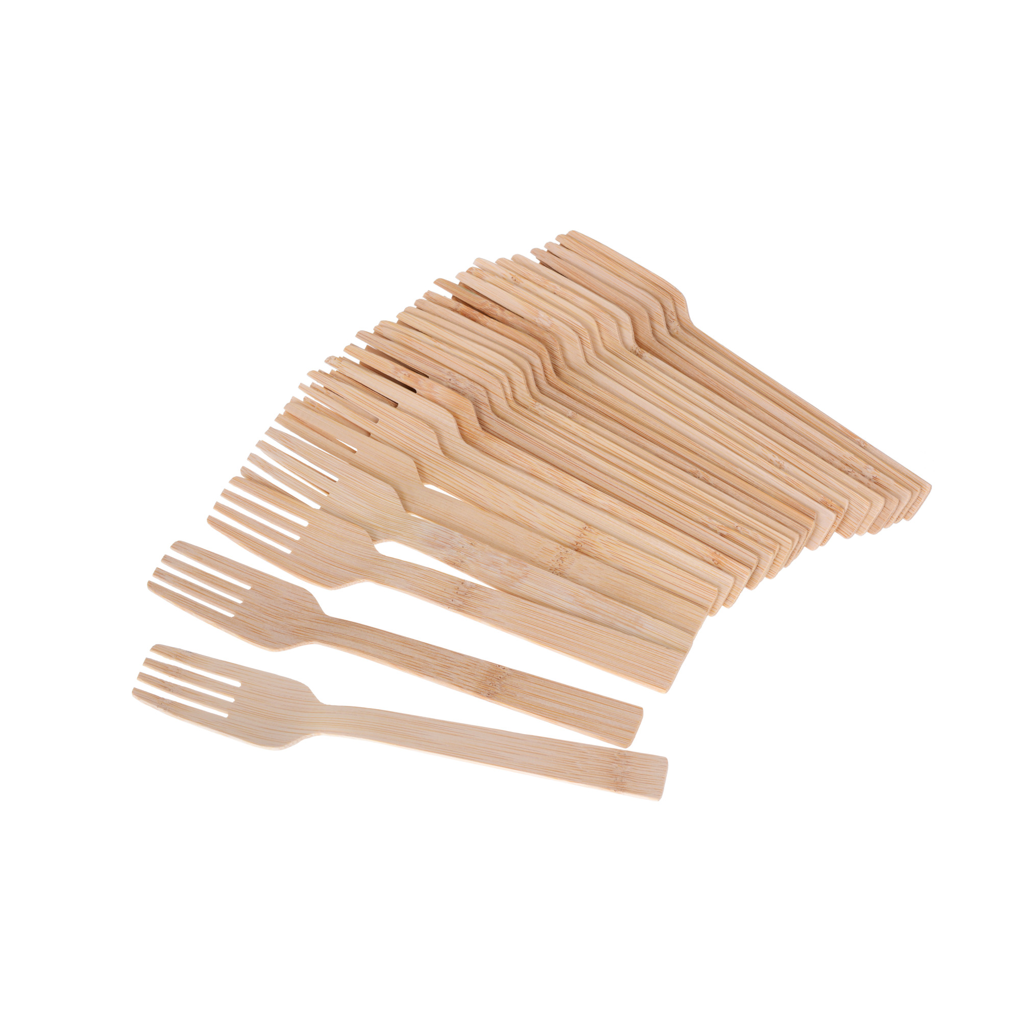 Bambus-Gabel Set 25 Stück 16,5 cm