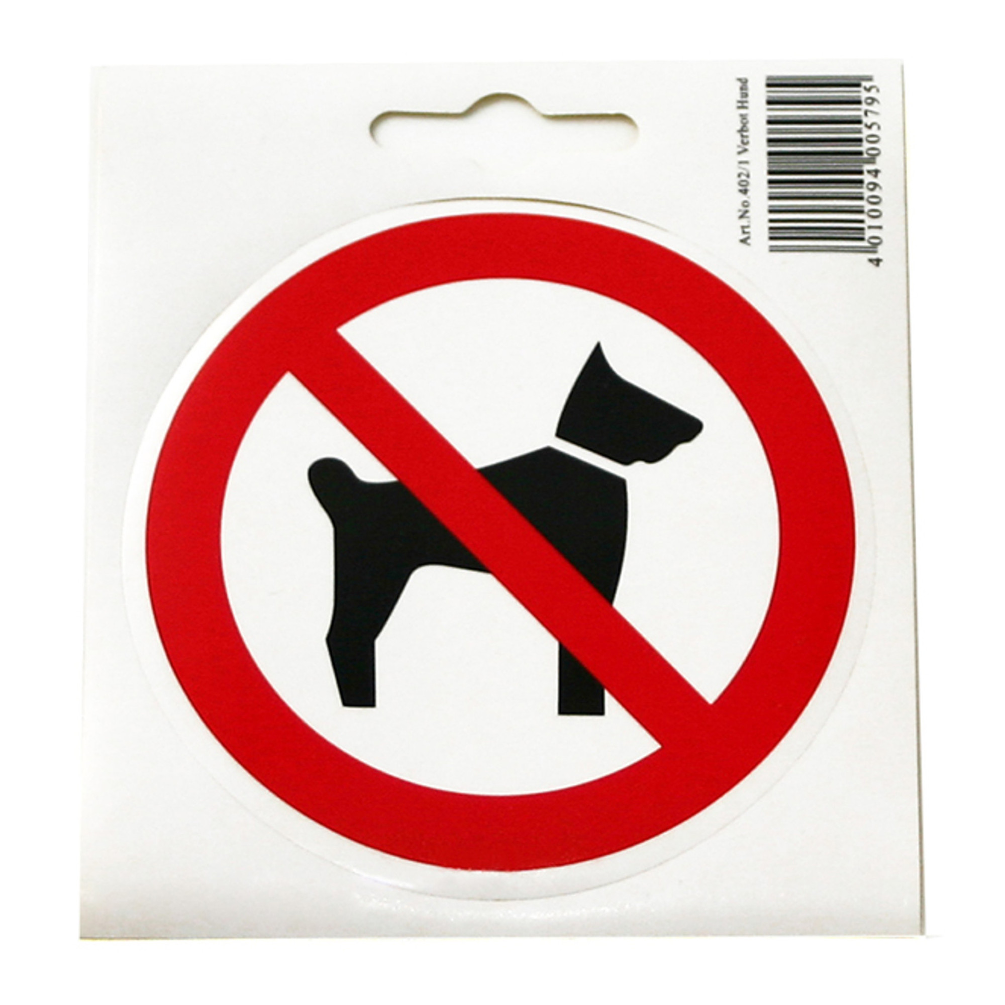Klebeschild Zeichen kein Hund